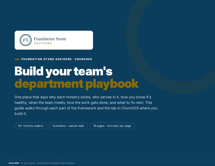 ChurchOS playbook cover